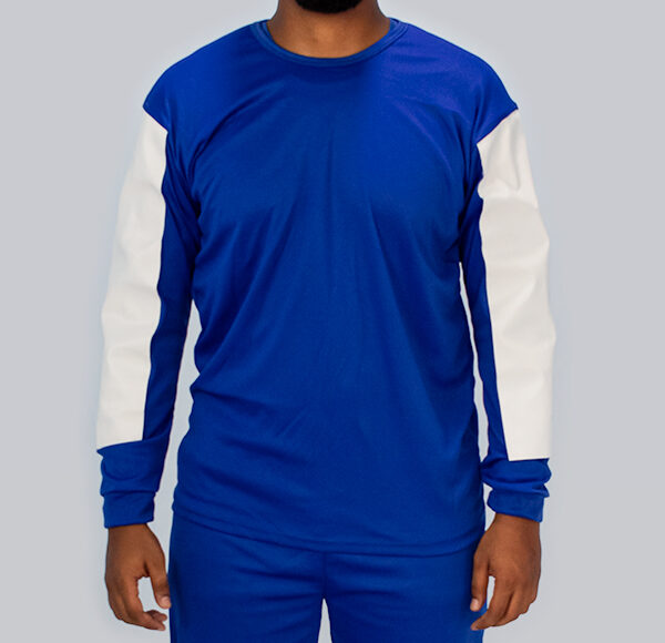 BLUSÃO EM MALHA HELANCA COM SINTETICOS NOS BRAÇOS