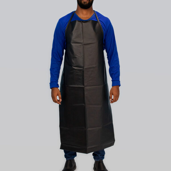 AVENTAL DE PVC PRETO 1,20X60