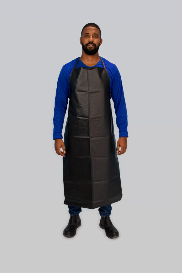 AVENTAL DE PVC PRETO 1,20X60