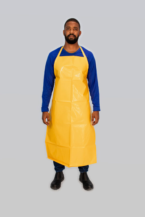 AVENTAL DE PVC AMARELO 1,20X60