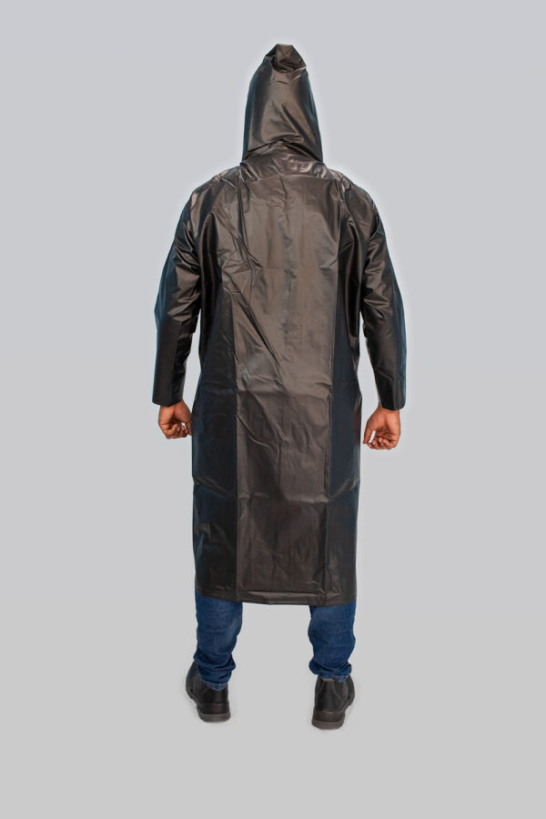 CAPA P/CHUVA PVC C/ FORRO PRETA. - Imagem 3
