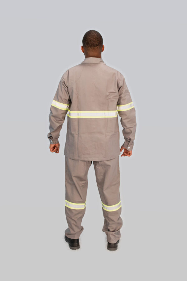 CONJUNTO RETARDANTE A CHAMAS NR10 AZUL/CINZA/LARANJA - Imagem 5